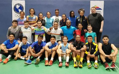 Guyanese Badminton players attend Players Camp in Guatemala