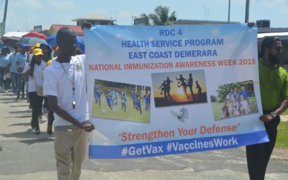 Vaccination Week 2018 launched on East Coast