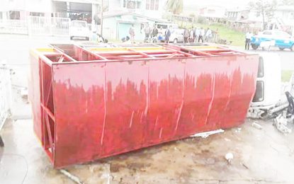 Sugar workers injured after lorry topples