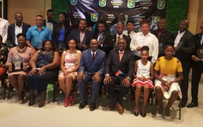 2018 GFF Awards Ceremony and Dinner… Sherwyn Caesar and Tiandi Smith awarded male and female players of the year – Effervescent EBFA rightfully named association of the year