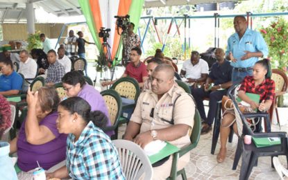 Bartica residents urged to own ‘greening’ of town …-as Climate Change C takes awareness session to Region Seven