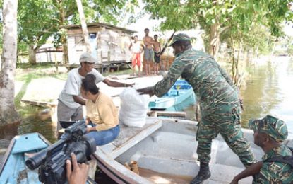 CDC continues distribution to Kwakwani flood victims