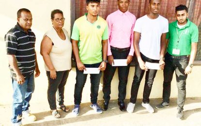 Berbice Cricket Board assists National Under-17 Players with financial Stipends