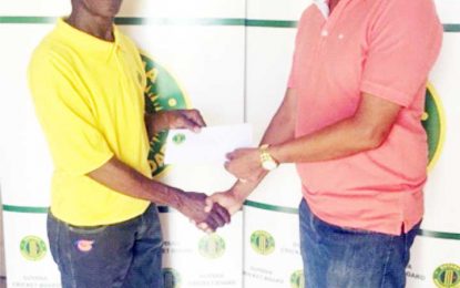 GCB donates to West Berbice Cricket Association