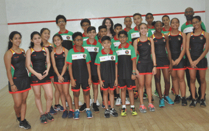 Junior C’bean Squash C/Ship… Team Guyana ready for battle in Jamaica