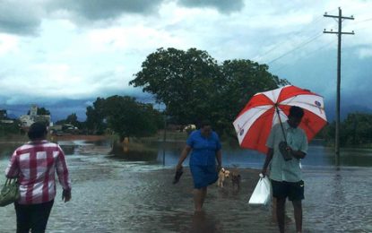 Heavy flooding in Lethem, other Region 9 communities… Schools closed, families evacuated as water rises