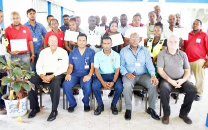 78 GWI staff members undergo first responders training