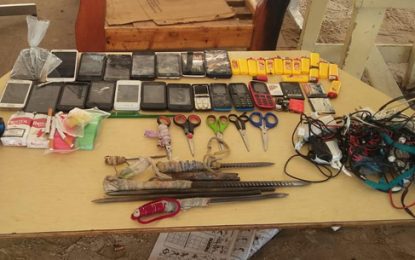 Flash drive, 19 cell phones seized in Camp Street jail raid