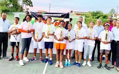Bakewell Junior tennis tournament concludes Massy Industries 1st on board for Cup of Guianas