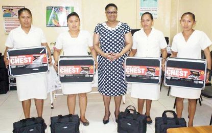 Region 9 health workers receive antenatal tool kits