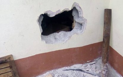 Burglars raid UNIPARTS after smashing hole in concrete wall