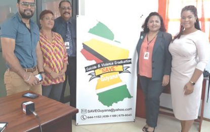 ‘SAVE Guyana’ takes the lead in suicide and violence prevention