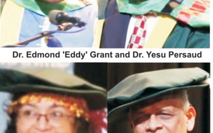 Dr. Yesu Persaud, Eddy Grant among four to receive Honorary Doctorates