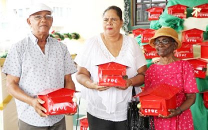 Three lucky recipients receive free mailboxes … as part of GPOC’s sensitisation campaign