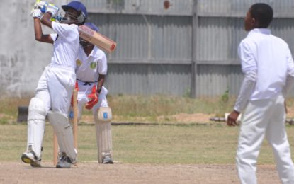 Dave West Indian Imports U15 Inter-County cricket   Ramnauth’s unbeaten 147 powers B’ce to 257-run win over E’bo Pattaya (3-12) again among the wickets as E’bo crumble for 33