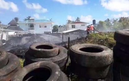 Better Hope man arrested after tyre fire gets out of control