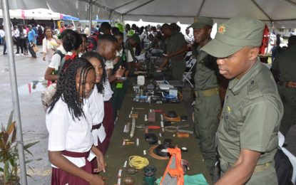 Army’s exhibits attract large crowds at UG’s Career Fair