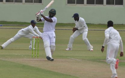 Regional First-Class cricket Reifer’s unbeaten 54 gives Jaguars 125-run lead  But Bajans fight back with fifties from Mosley & Carter