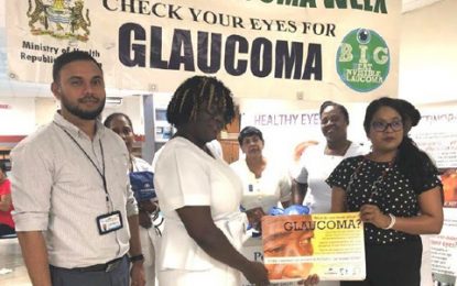 Afro-Guyanese more prone to open-angle glaucoma – Ophthalmologist notes  –as World Glaucoma Week is observed at GPHC