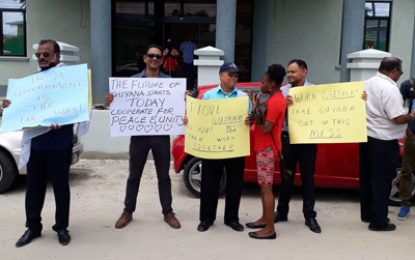 “Stop playing games with the country”  – Concerned citizens picket Ministry of the Presidency