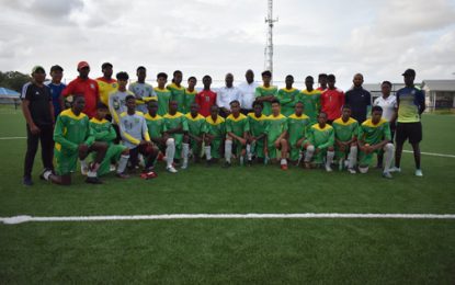 McIntosh wraps up visit to Guyana by observing National U17 Boys’ Training Session