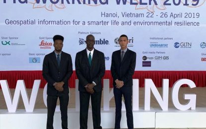 Guyana team participates in surveying and spatial Professionals Week in Vietnam