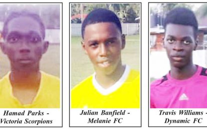 GFF/KFC U20 Independence KO Cup – East Demerara FA kicks off…Dynamic, Buxton Stars, Victoria Scorpions & Melanie advance