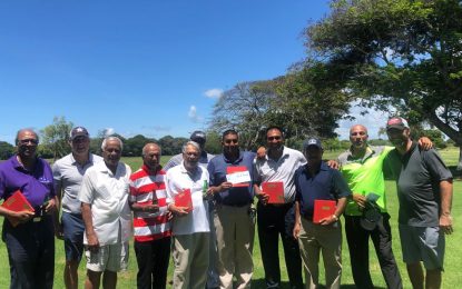 Patrick Prashad, Ian Gouveia, Troy Cadogan are winners in Joe Solomon Golf Classic