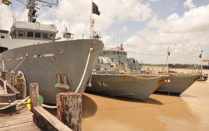 Brazilian Navy vessels dock