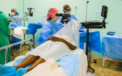 National Ophthalmology Hospital back to full swing… 300 Guyanese get free eye surgery within a week