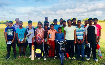 RHT Poonai Pharmacy Under-12, Under-13 Cricket Teams holds One on One Tournament Nine years old Tameshwar Deonandan emerge winner