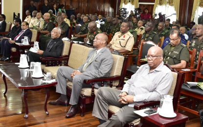 President defends role in army