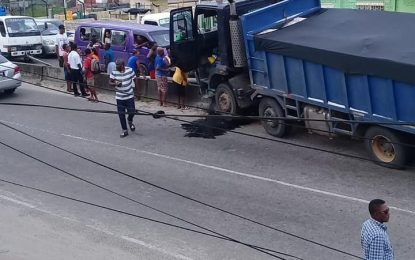 Angry Agricola residents’ burn truck, batter driver  …after accident results in child’s death