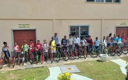 President Granger 74th Birthday Anniversary RHTYSC Patron’s Fund shares out over $1.5M worth of bicycles, schools bags, cricket gears