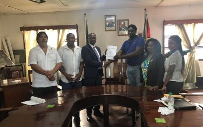 GFF signs 30-year land lease with New Amsterdam Municipality to build football facility