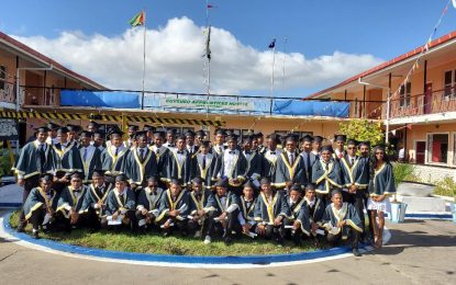 One woman among 51 GuySuCo apprentices graduating