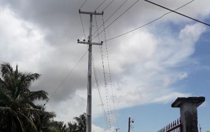 GPL runs alternative to troubled Demerara River submarine cable -introduces concrete poles