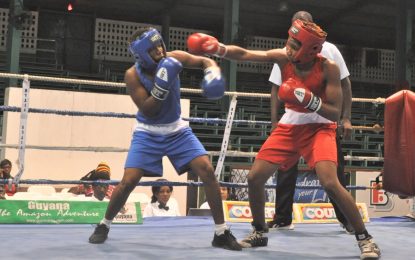 Winfield Braithwaite C’bean Schoolboys & Juniors Boxing tourney Guy beat B’dos, lose to T&T in close fights on opening Night