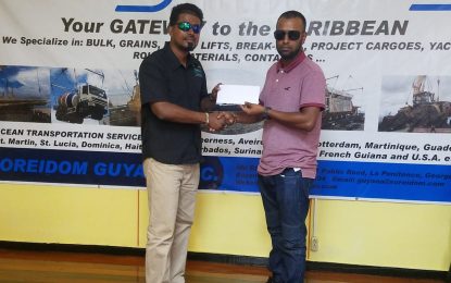 Guyana Cup 2019 Soreidom Shipping makes contribution