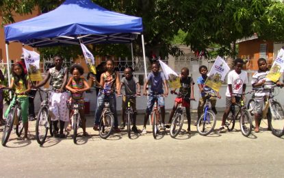 Ten Students receive new bicycles in time for the new school term