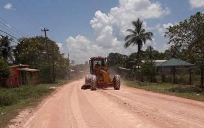 Kwakwani main access road upgraded