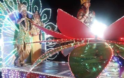 Scenes from the Diwali motorcade in West Berbice, Region 5