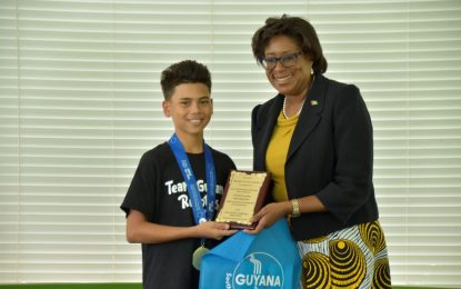 First Lady honours “outstanding” STEM Guyana Team
