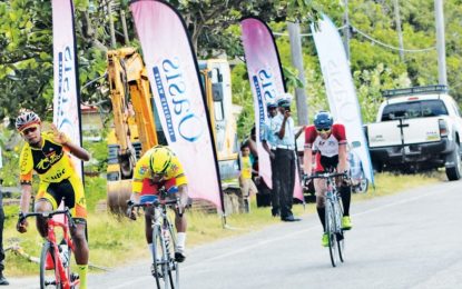 Jamaul John takes Guyana Beverage Company Oasis water cycle road race in Berbice