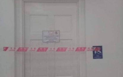 CJIA’s washrooms were closed for mandatory disinfection