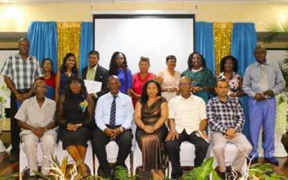University of Guyana honours long-serving staffers