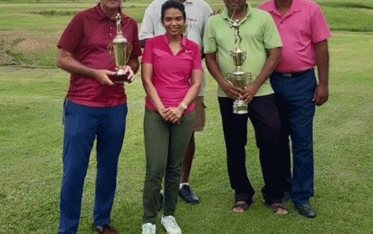 New Trend Auto & Foodtown Year-end golf tourney… Kalyan Tiwari, William Walker and Mohanlall Dinanauth emerge winners