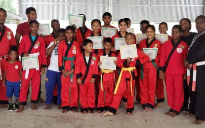 The Academy of Contemporary Martial Arts conducts grading exams