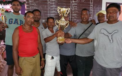 Up Set are Trophy Stall Boxing Day dominoes champs in Wakenaam