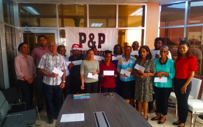 P&P Insurance Brokers makes donation to 12 Charities